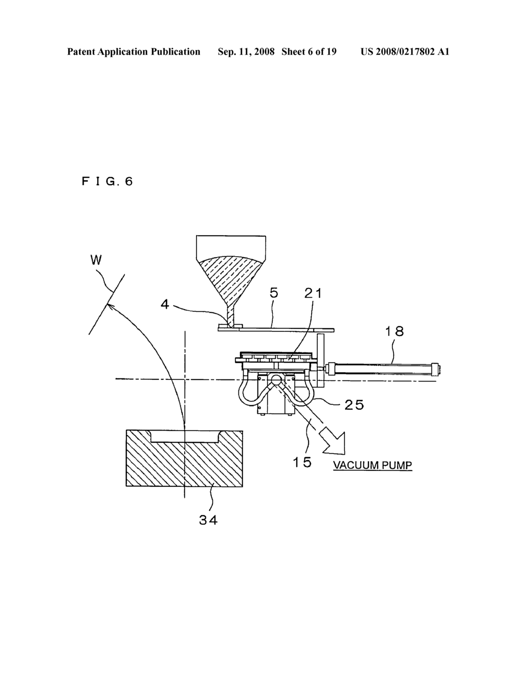 Filling Method and Filling Apparatus of Powder-Particle Material in Compression Molding - diagram, schematic, and image 07