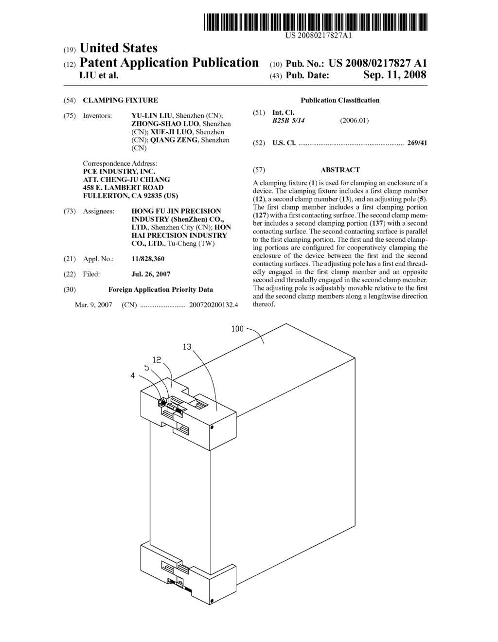 CLAMPING FIXTURE - diagram, schematic, and image 01