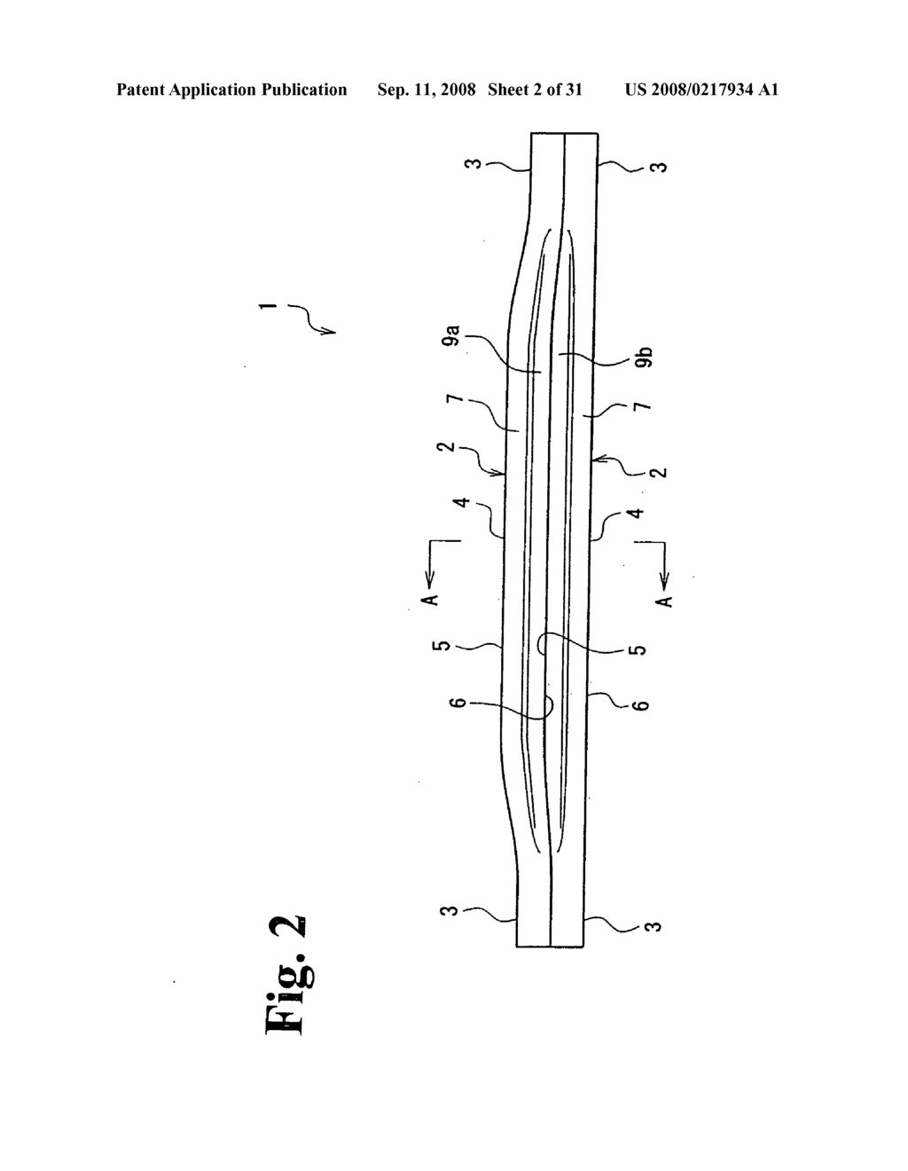 Bumper beam for automobile - diagram, schematic, and image 03