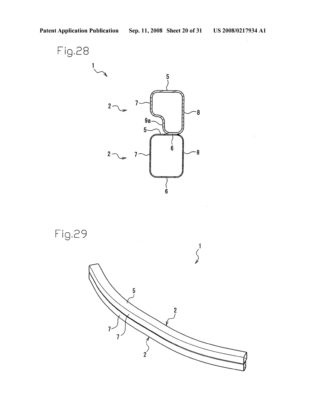 Bumper beam for automobile - diagram, schematic, and image 21