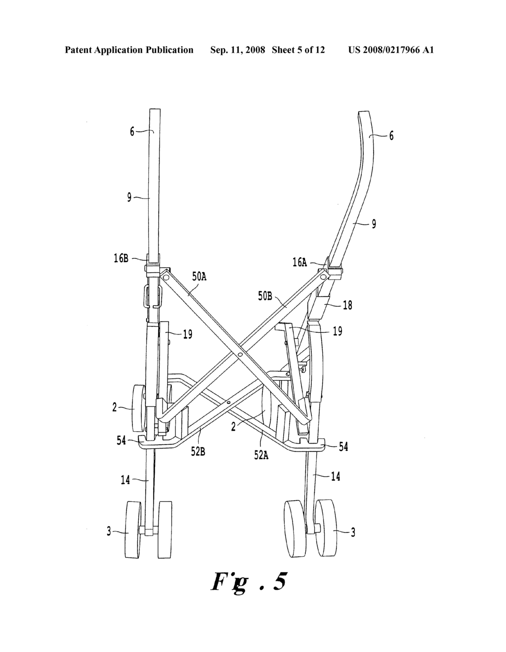 FLAT FOLD STROLLER - diagram, schematic, and image 06