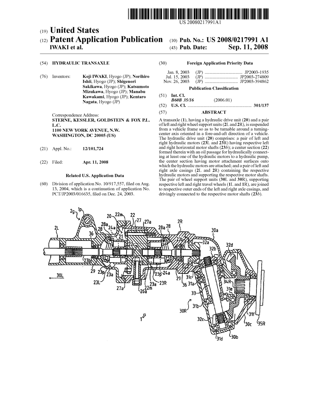 Hydraulic Transaxle - diagram, schematic, and image 01