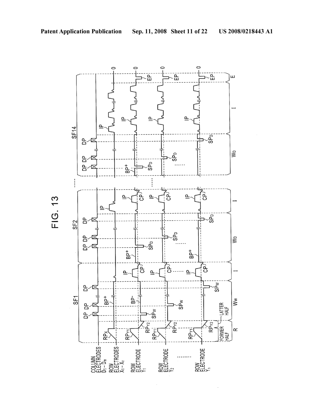 METHOD FOR DRIVING A PLASMA DISPLAY PANEL - diagram, schematic, and image 12