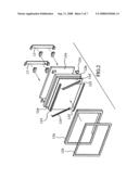 Cooling fan mounting structure for flat display, and plasma television set diagram and image