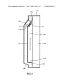 Cooling fan mounting structure for flat display, and plasma television set diagram and image