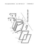 Cooling fan mounting structure for flat display, and plasma television set diagram and image