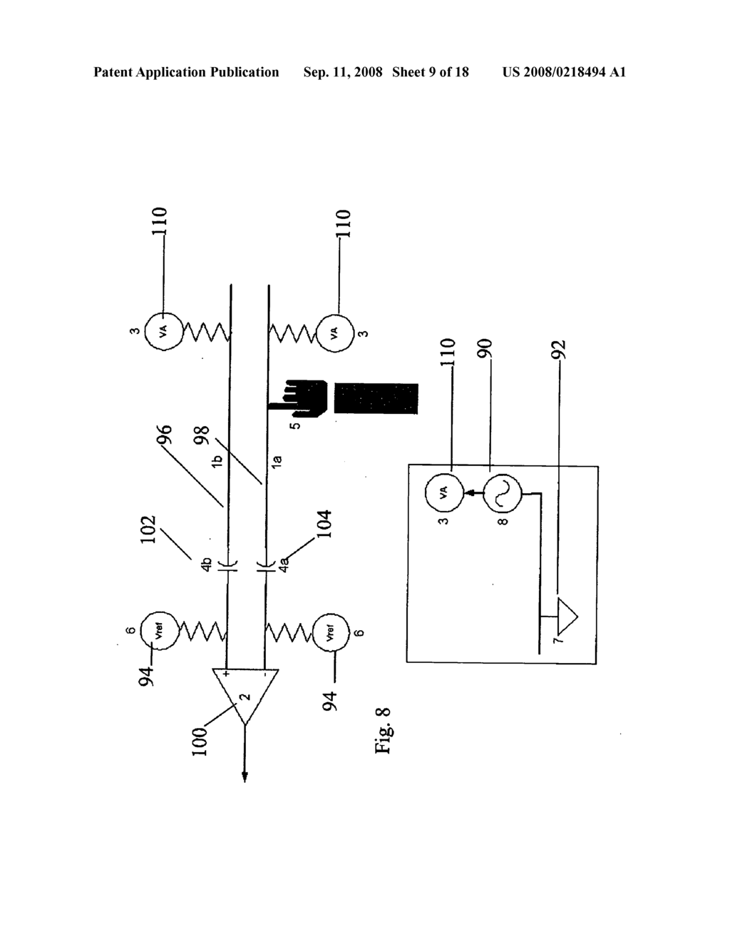 Touch detection for a digitizer - diagram, schematic, and image 10