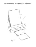 Ink cartridge having enlarged end reservoirs diagram and image