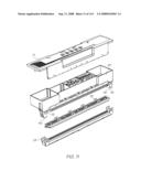 Ink cartridge having enlarged end reservoirs diagram and image