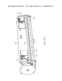 Ink cartridge having enlarged end reservoirs diagram and image