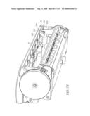 Ink cartridge having enlarged end reservoirs diagram and image