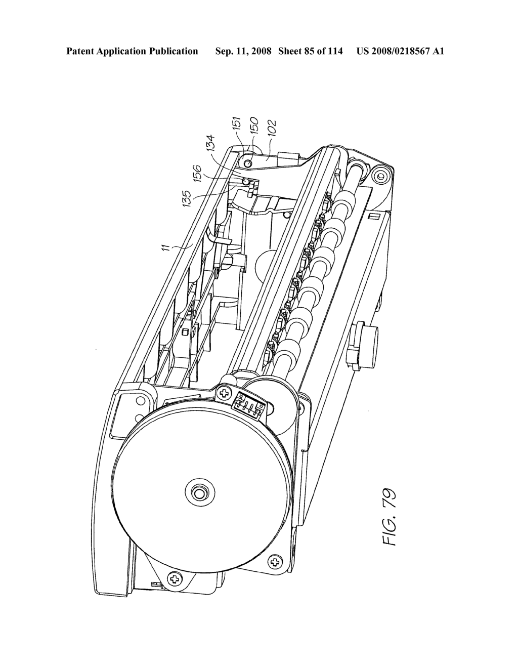 Ink cartridge having enlarged end reservoirs - diagram, schematic, and image 86