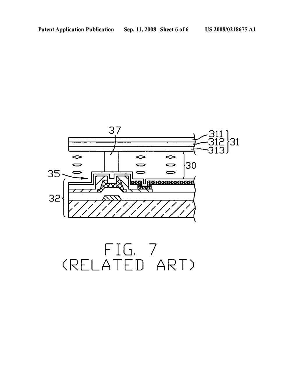 Liquid crystal display panel having dielectric spacers - diagram, schematic, and image 07