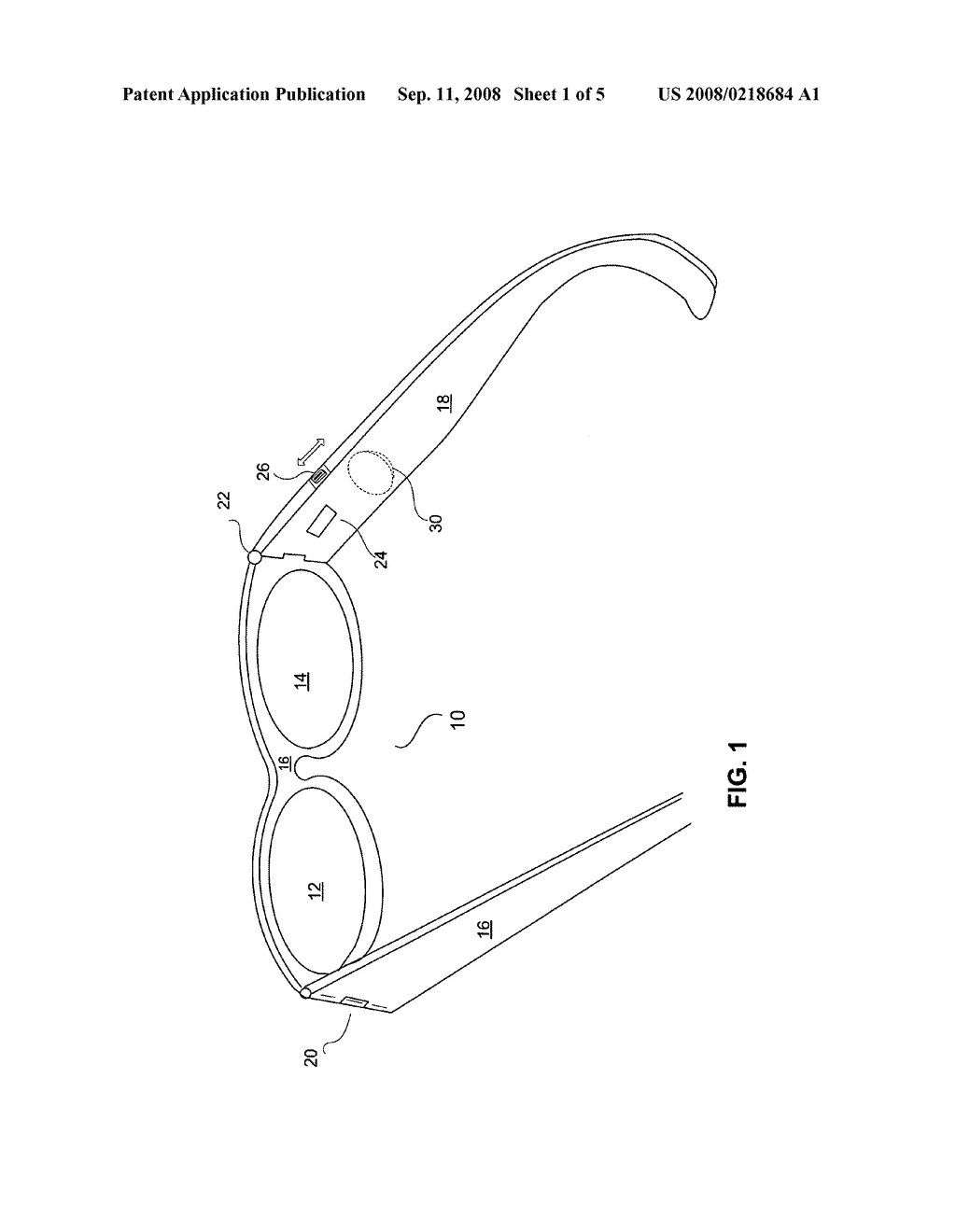 Eyeglasses with RFID tags - diagram, schematic, and image 02