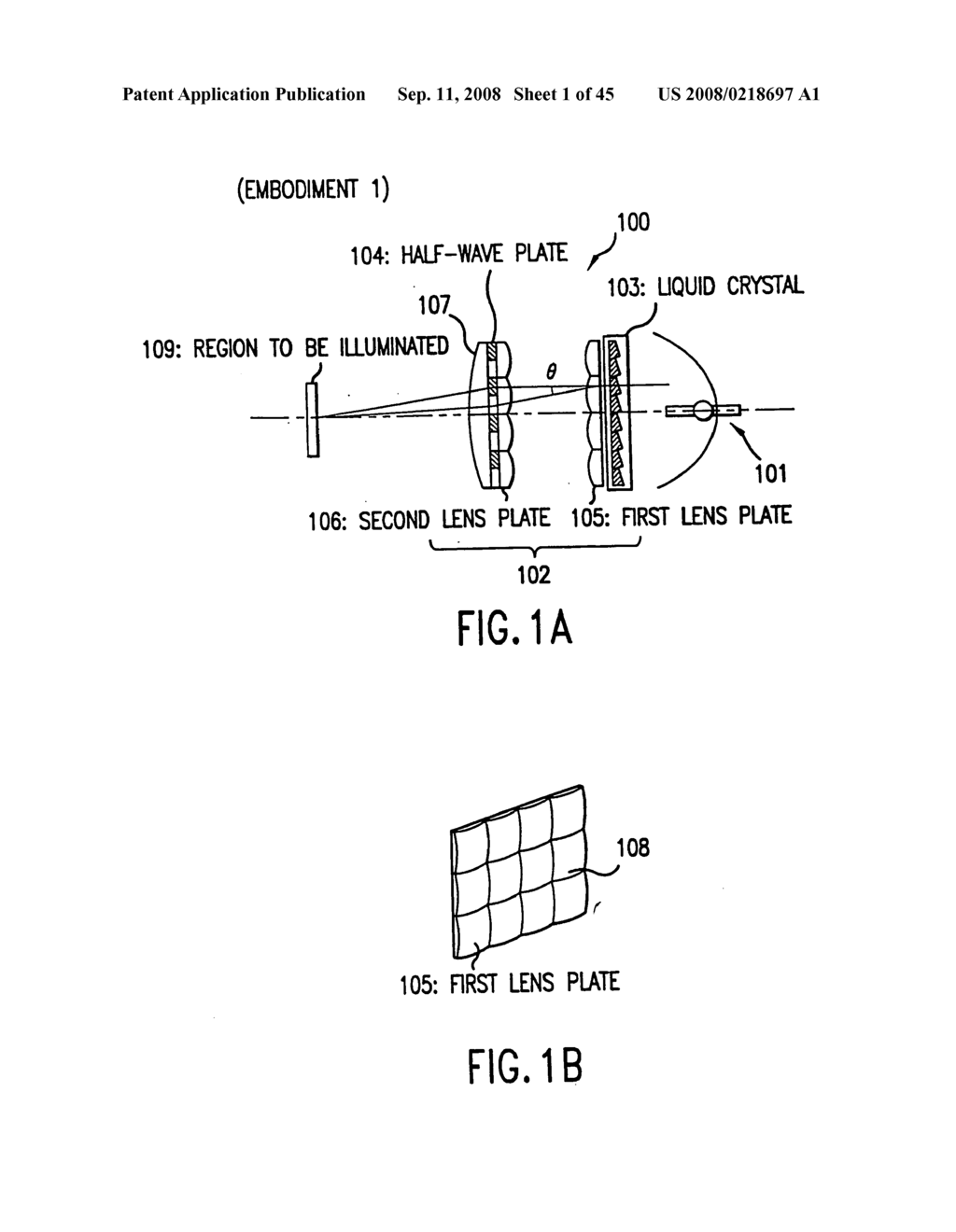 Polarization luminaire and projection display - diagram, schematic, and image 02