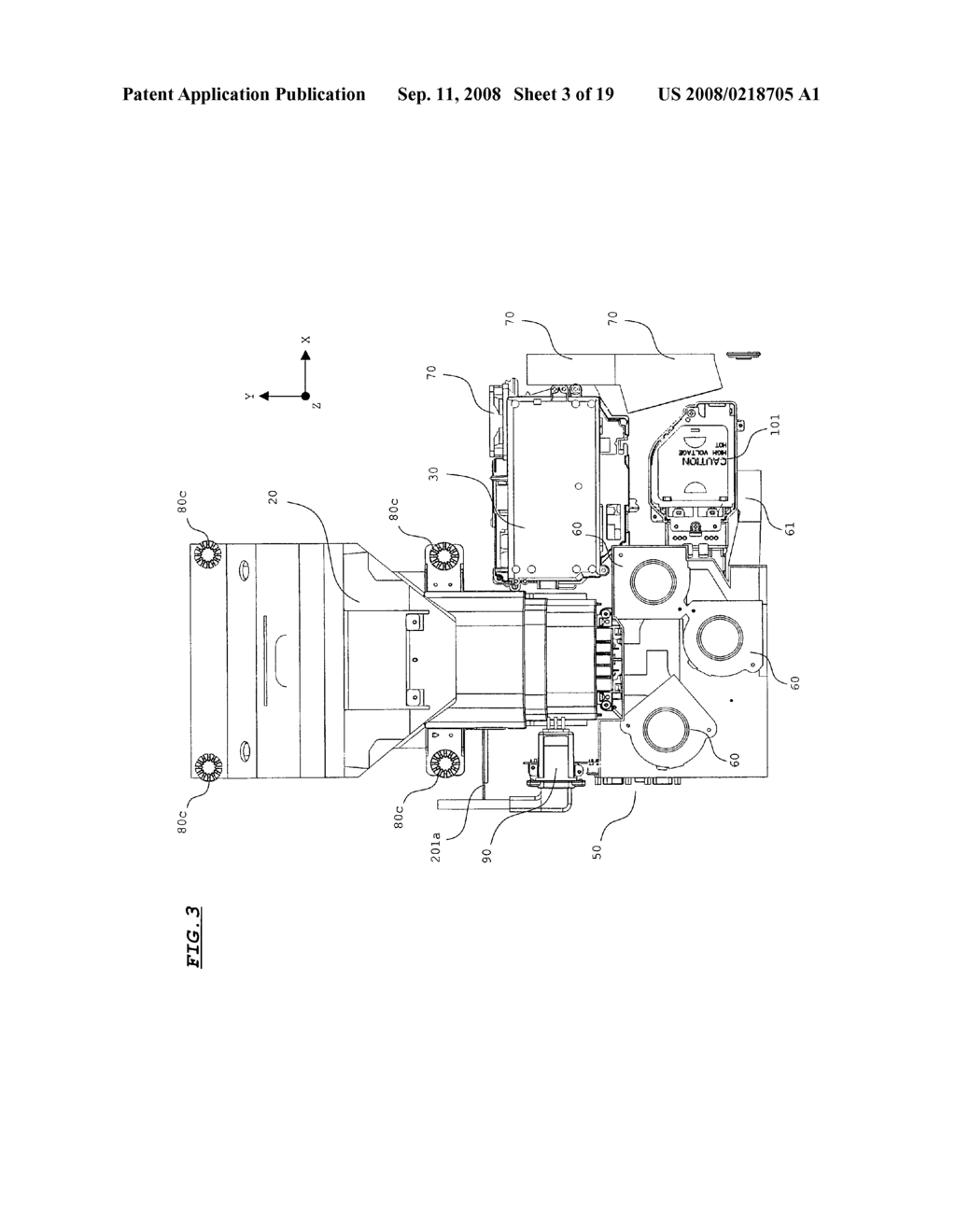 Projection display device - diagram, schematic, and image 04