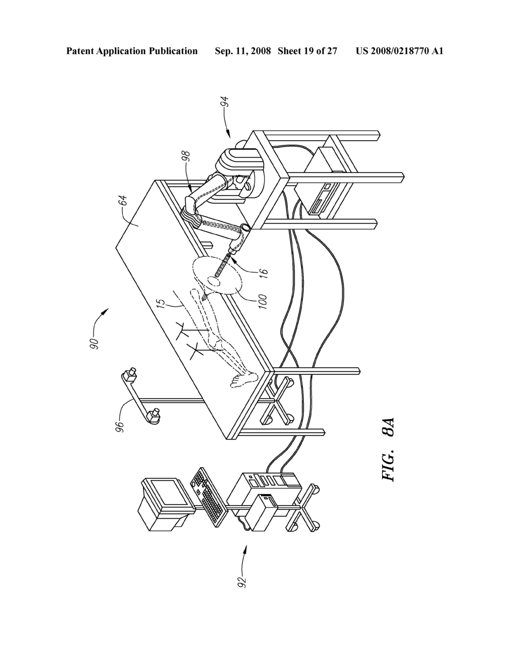 Robotic surgical instrument and methods using bragg fiber sensors - diagram, schematic, and image 20