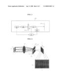 APPARATUS FOR CALIBRATING DISPLACEMENT OF REFLECTIVE PARTS IN DIFFRACTIVE OPTICAL MODULATOR diagram and image