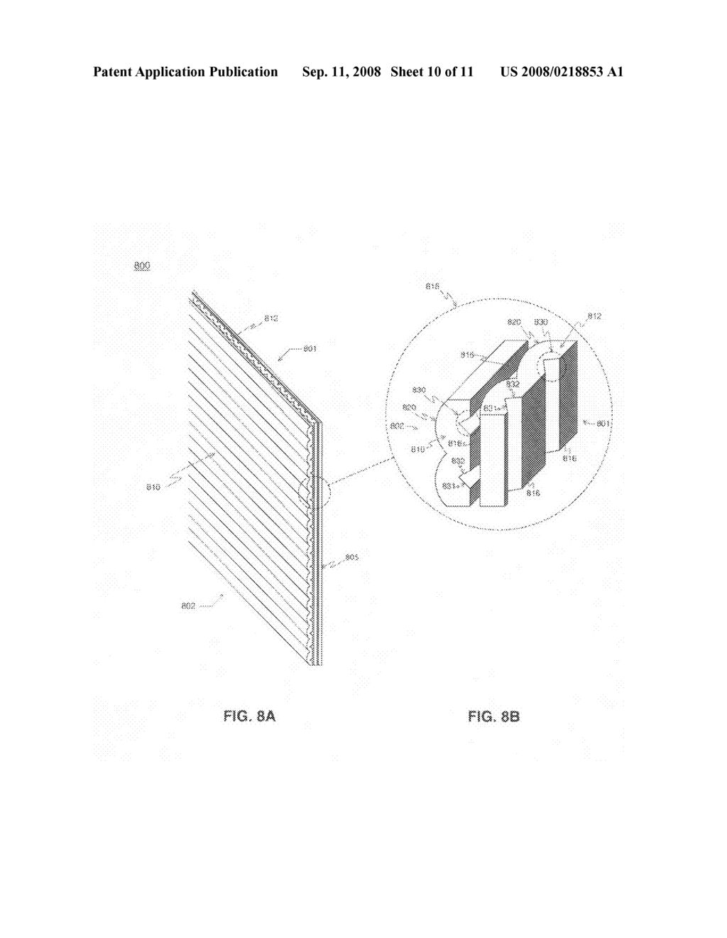 Micro-structure based screen system for use in rear projection array display systems - diagram, schematic, and image 11