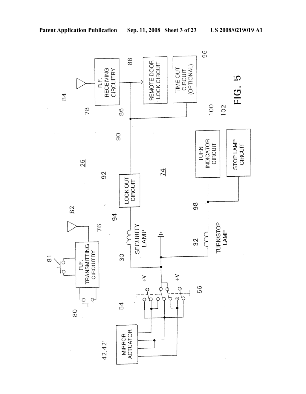 VEHICLE EXTERIOR MIRROR SYSTEM WITH SIGNAL LIGHT - diagram, schematic, and image 04