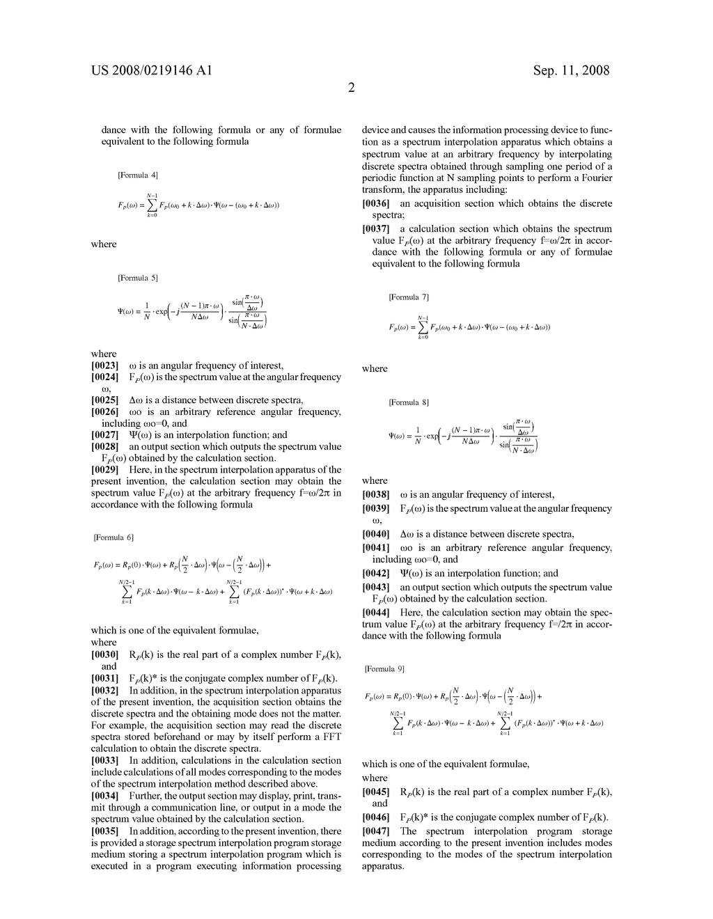 Spectrum interpolation method, spectrum interpolation apparatus, and spectrum interpolation program storage medium - diagram, schematic, and image 12