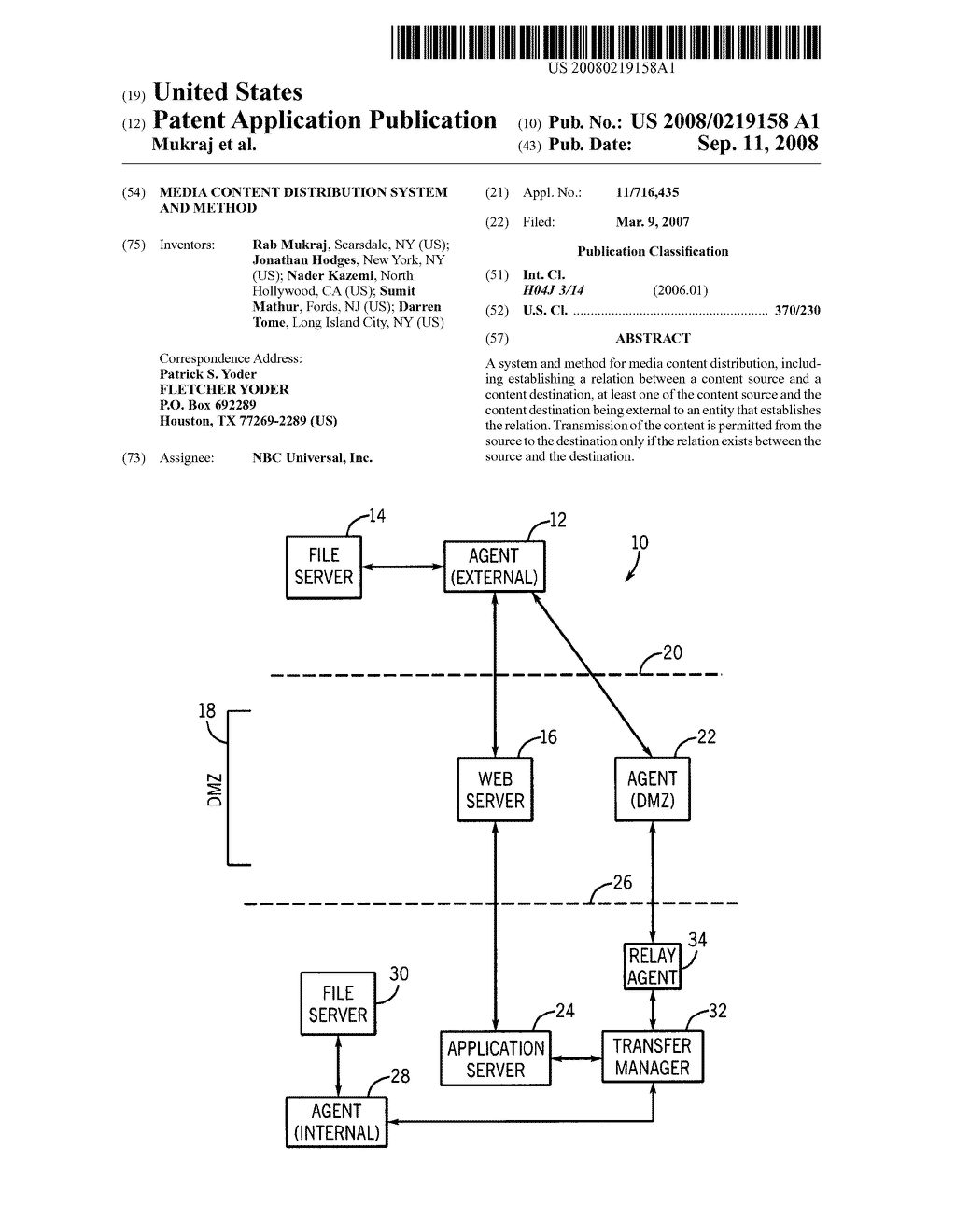 Media content distribution system and method - diagram, schematic, and image 01