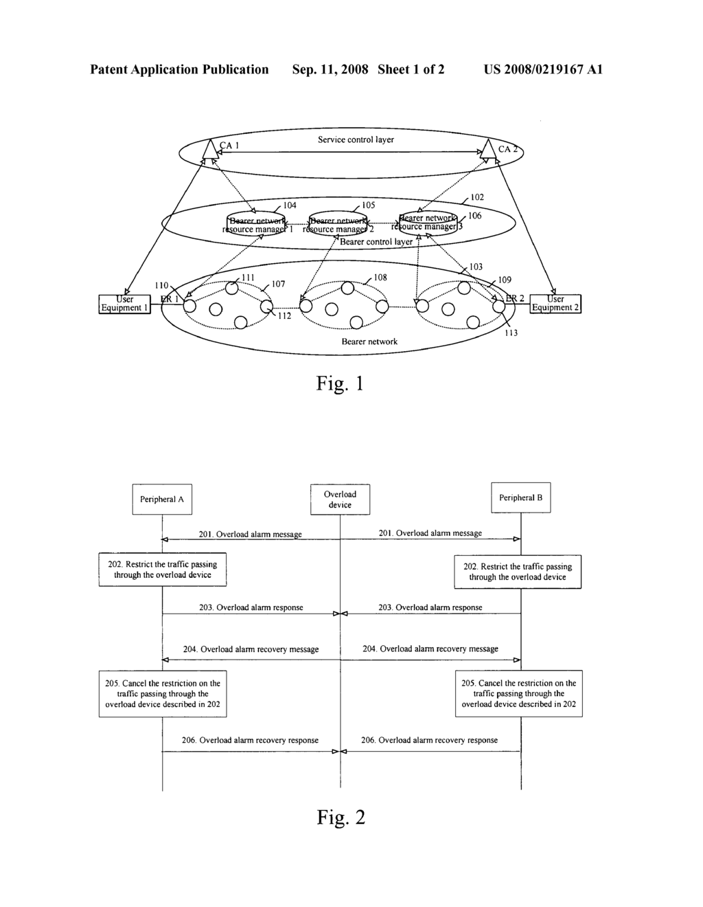 Method, system and device for processing device overload in communication network - diagram, schematic, and image 02