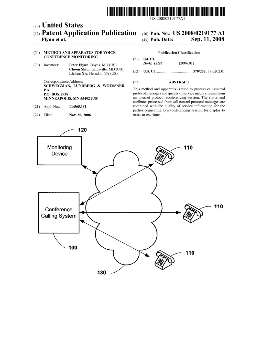 Method and Apparatus for Voice Conference Monitoring - diagram, schematic, and image 01