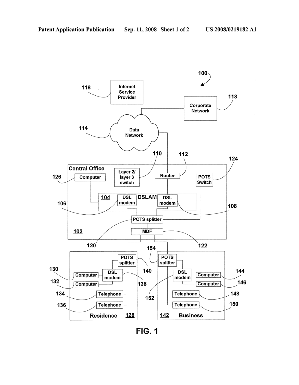 SYSTEM AND METHOD FOR ADJUSTING DIGITAL SUBSCRIBER LINE BASED SERVICES - diagram, schematic, and image 02