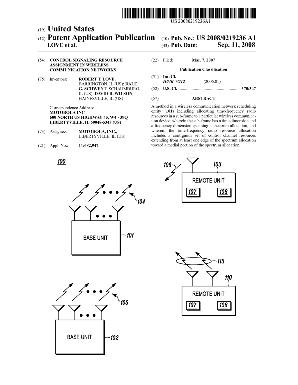 CONTROL SIGNALING RESOURCE ASSIGNMENT IN WIRELESS COMMUNICATION NETWORKS - diagram, schematic, and image 01