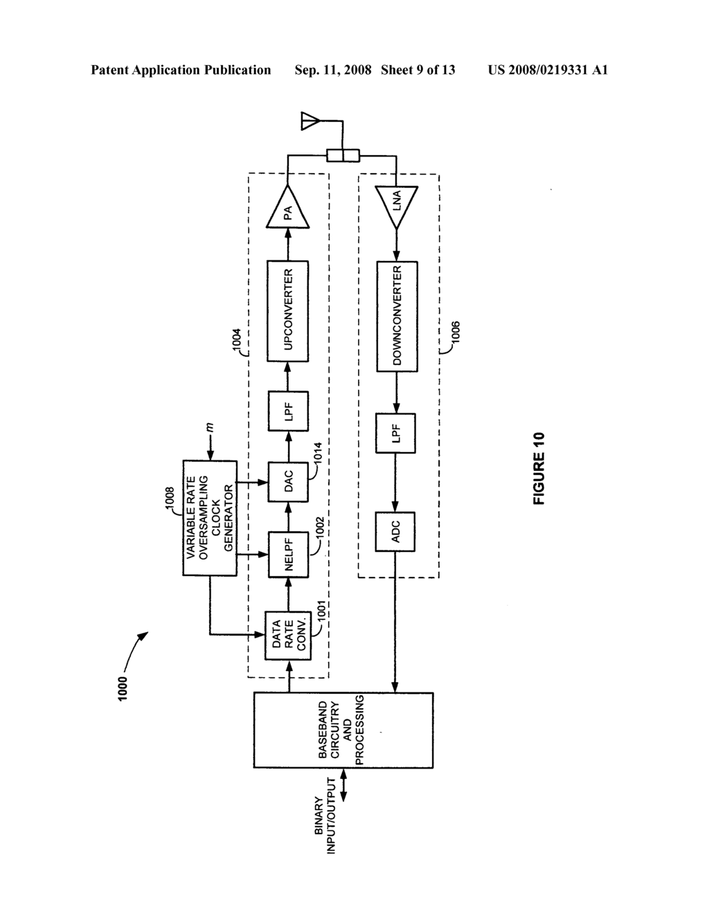 Methods and apparatus for reducing the effects of DAC images in radio frequency transceivers - diagram, schematic, and image 10