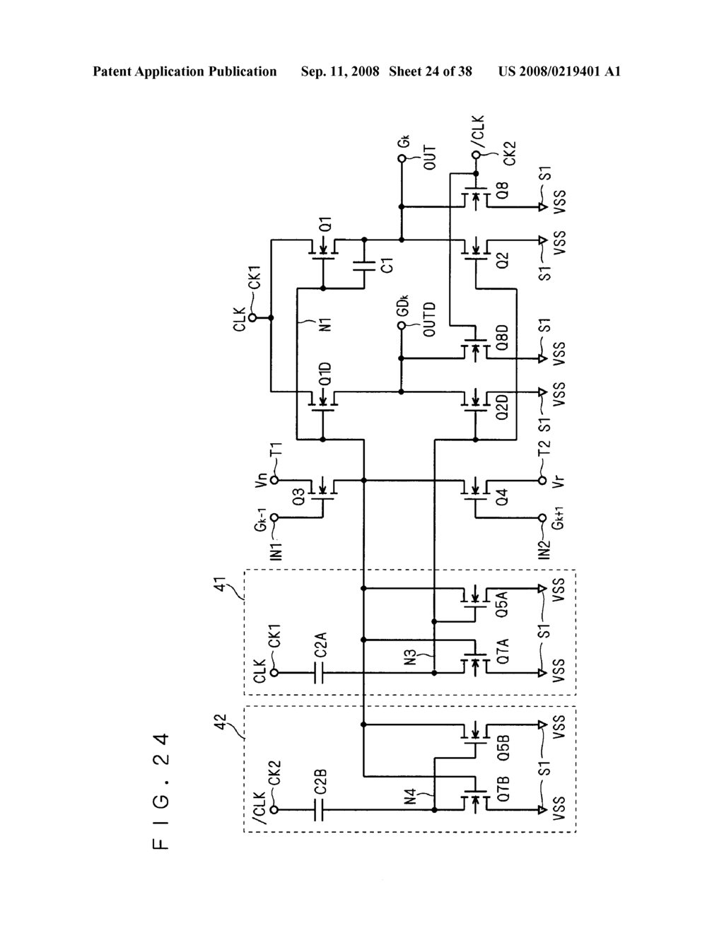 SHIFT REGISTER CIRCUIT AND IMAGE DISPLAY APPARATUS CONTAINING THE SAME - diagram, schematic, and image 25