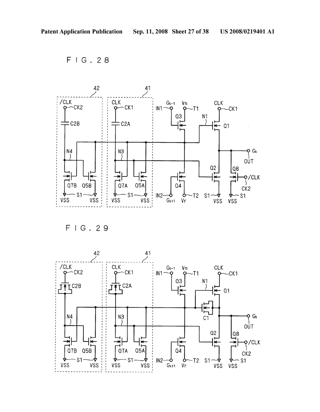 SHIFT REGISTER CIRCUIT AND IMAGE DISPLAY APPARATUS CONTAINING THE SAME - diagram, schematic, and image 28