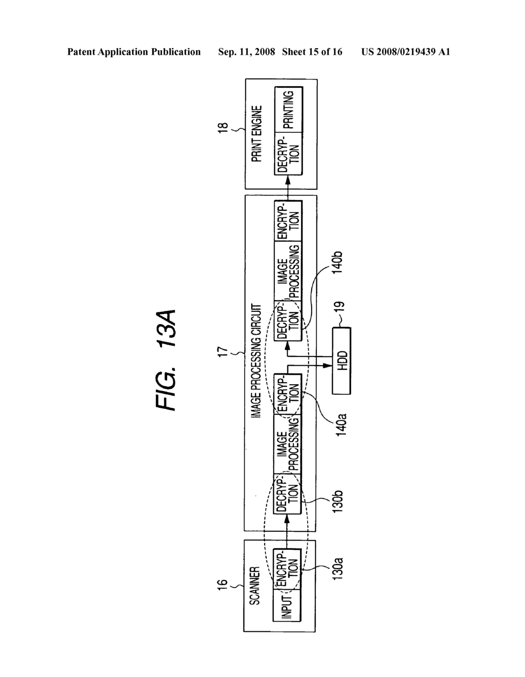 Image processing apparatus, encryption communications device, encryption communications system, and computer readable medium - diagram, schematic, and image 16