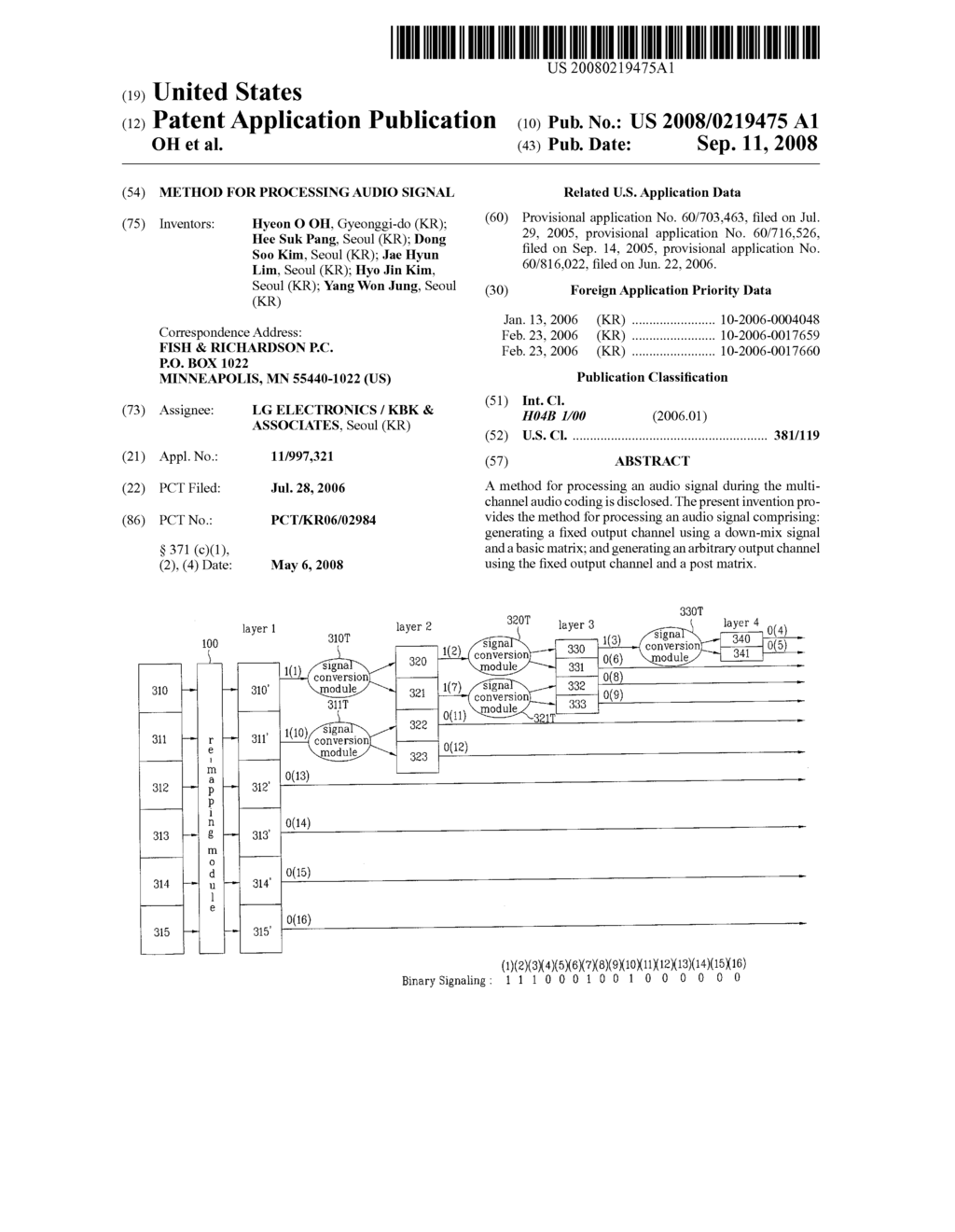 Method for Processing Audio Signal - diagram, schematic, and image 01