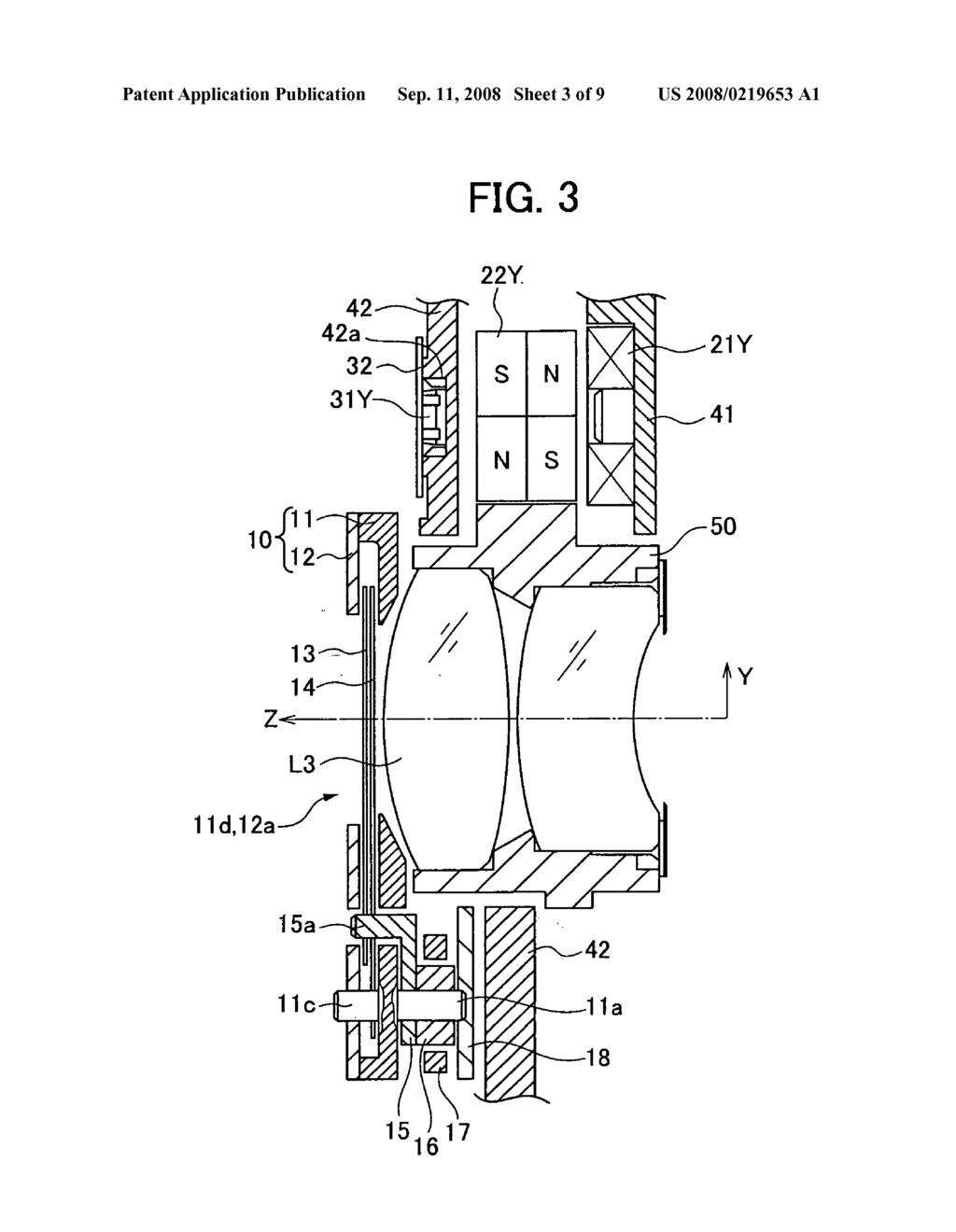 Vibration reduction unit, lens barrel and camera - diagram, schematic, and image 04