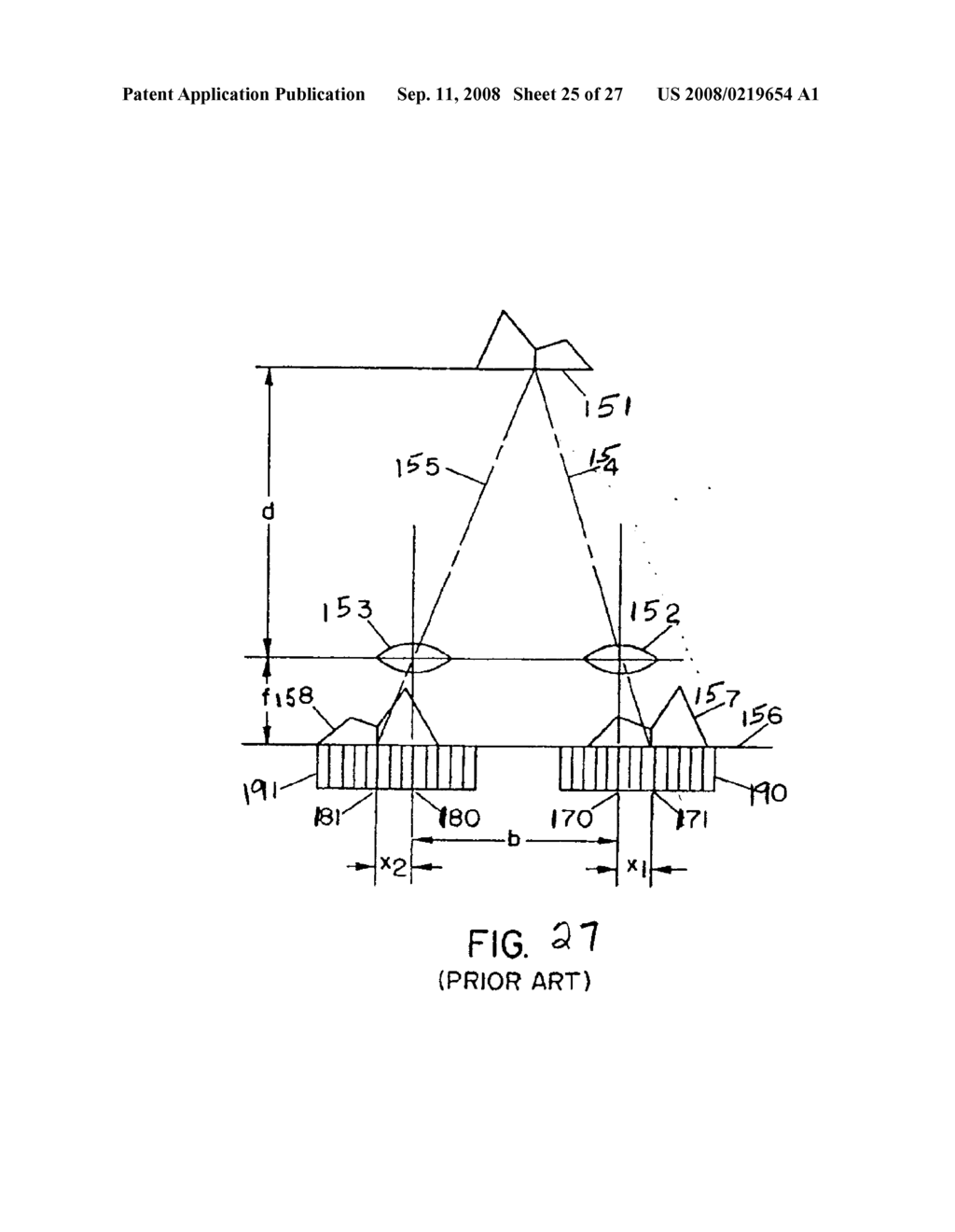 CAMERA USING MULTIPLE LENSES AND IMAGE SENSORS TO PROVIDE IMPROVED FOCUSING CAPABILITY - diagram, schematic, and image 26