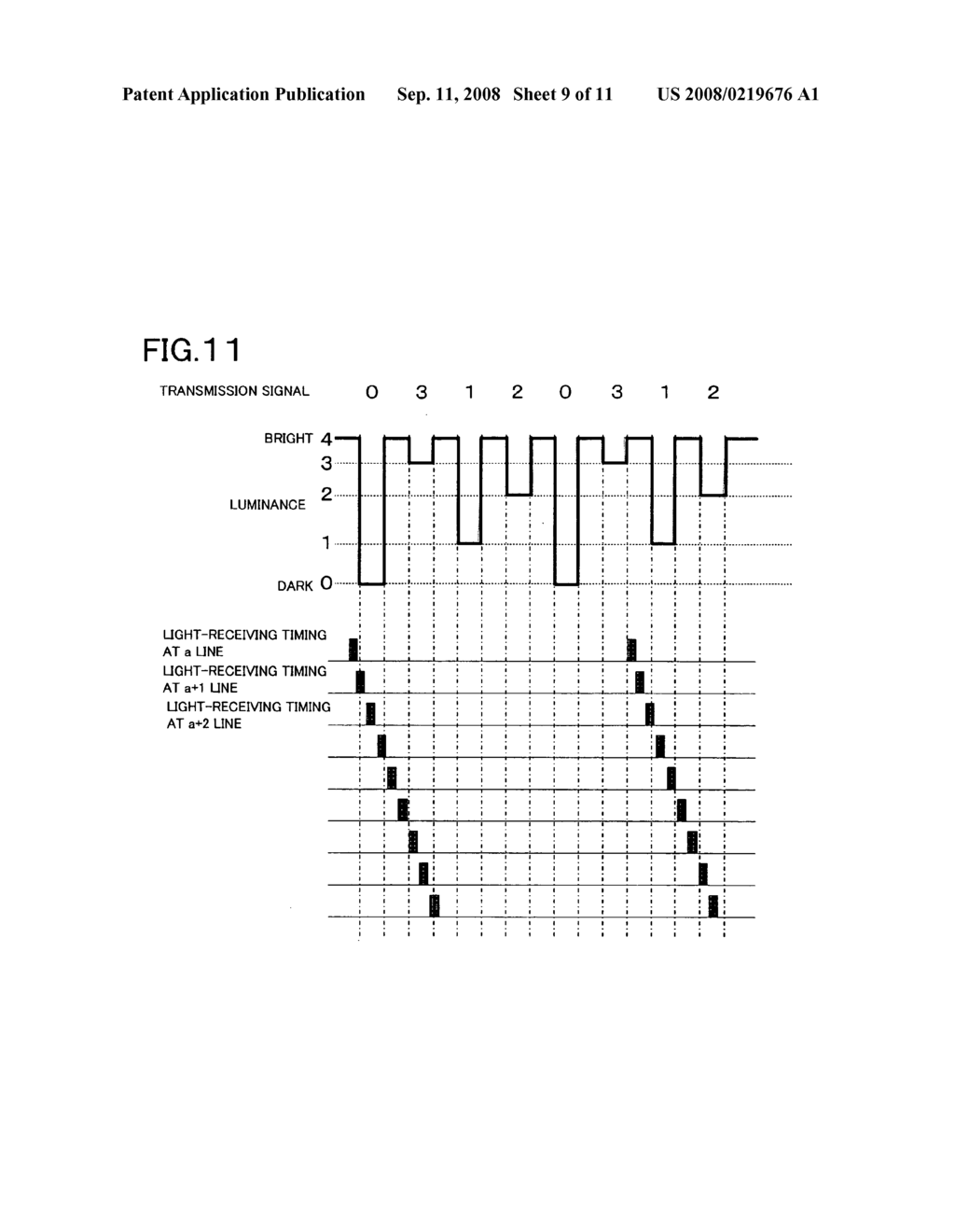 Transmitting device, receiving device, and optical communication method - diagram, schematic, and image 10