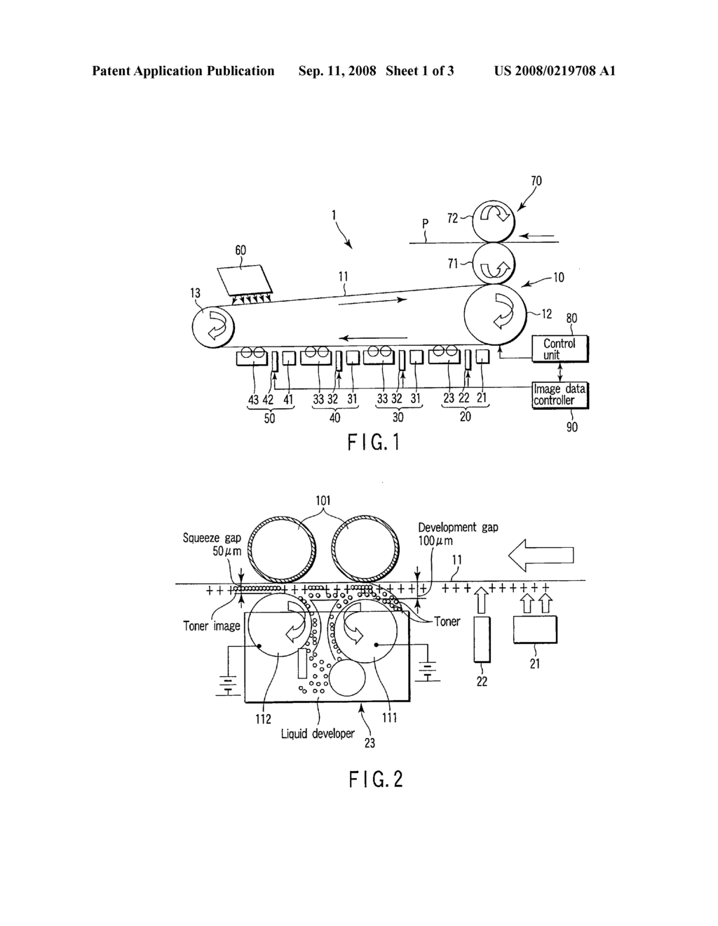 ELECTROPHOTOGRAPHIC APPARATUS USING A DEVELOPING SOLUTION CONTAINING A LIQUID CARRIER FORMED BY DISPERSING TONER PARTICLES IN A SOLVENT - diagram, schematic, and image 02