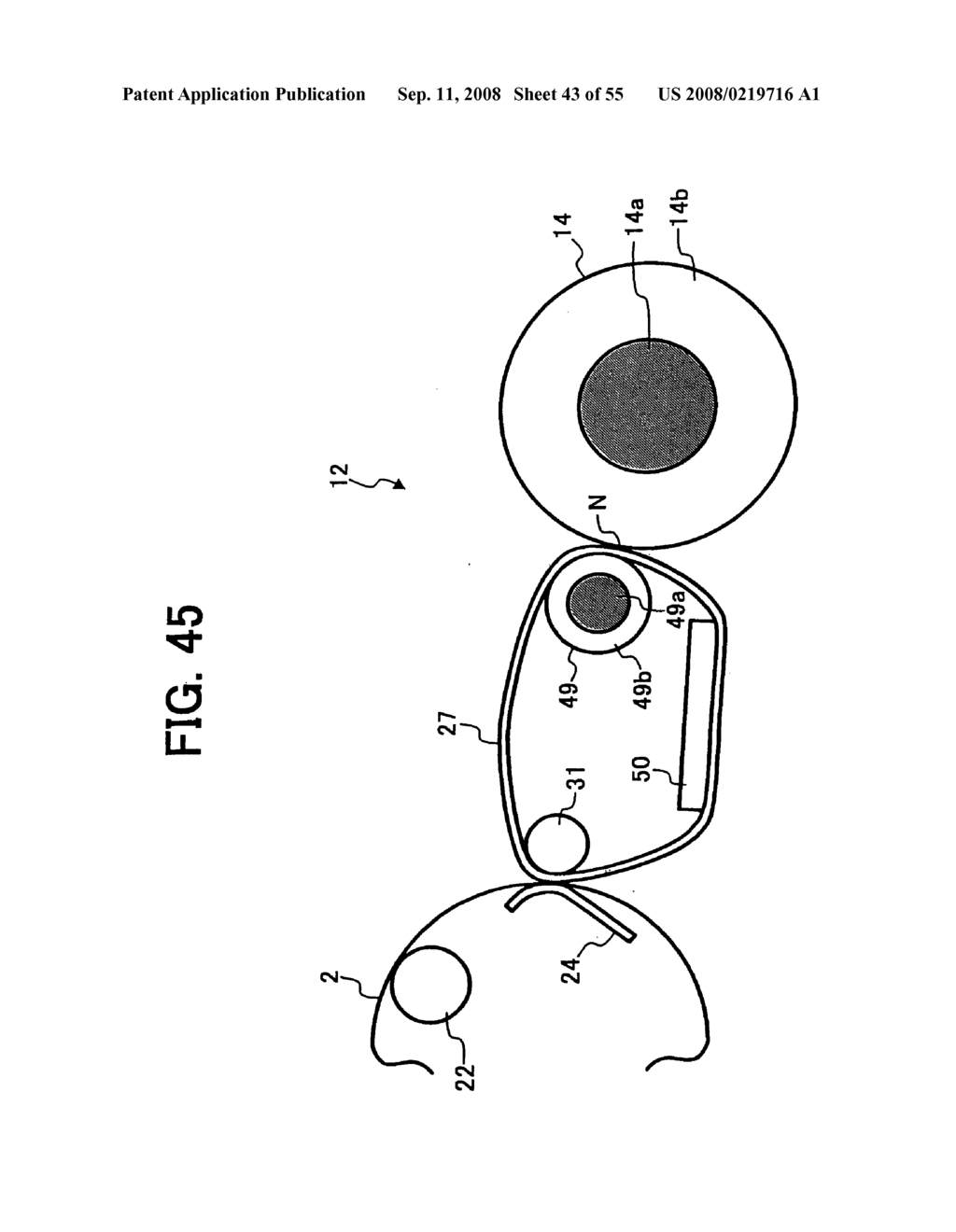 FIXING APPARATUS WITH A PRESSING MEMBER AND TRANSFER FIXING MEMBER - diagram, schematic, and image 44