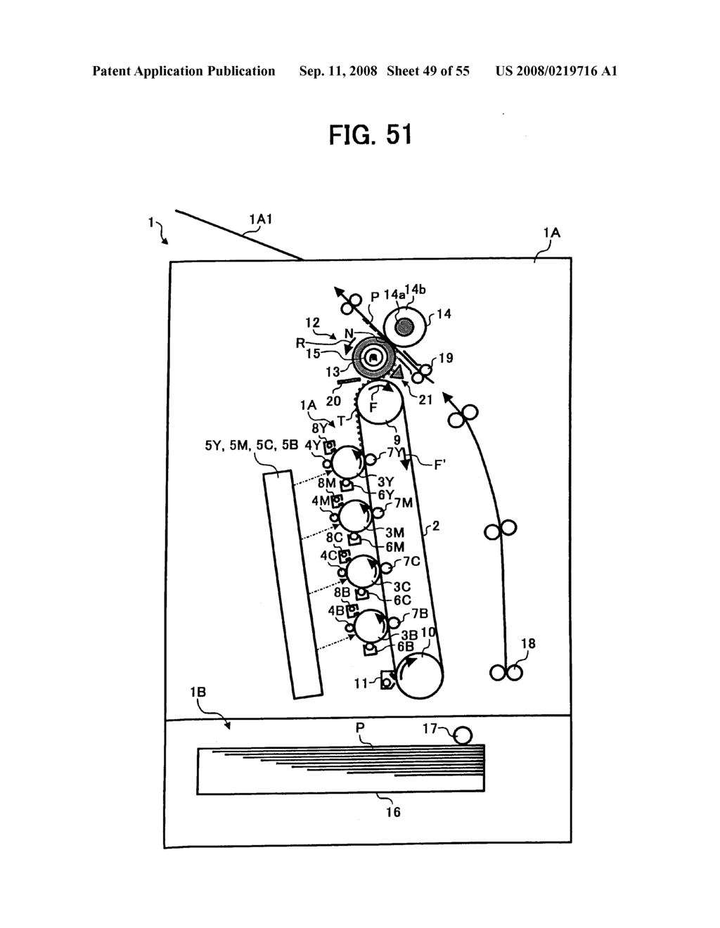 FIXING APPARATUS WITH A PRESSING MEMBER AND TRANSFER FIXING MEMBER - diagram, schematic, and image 50