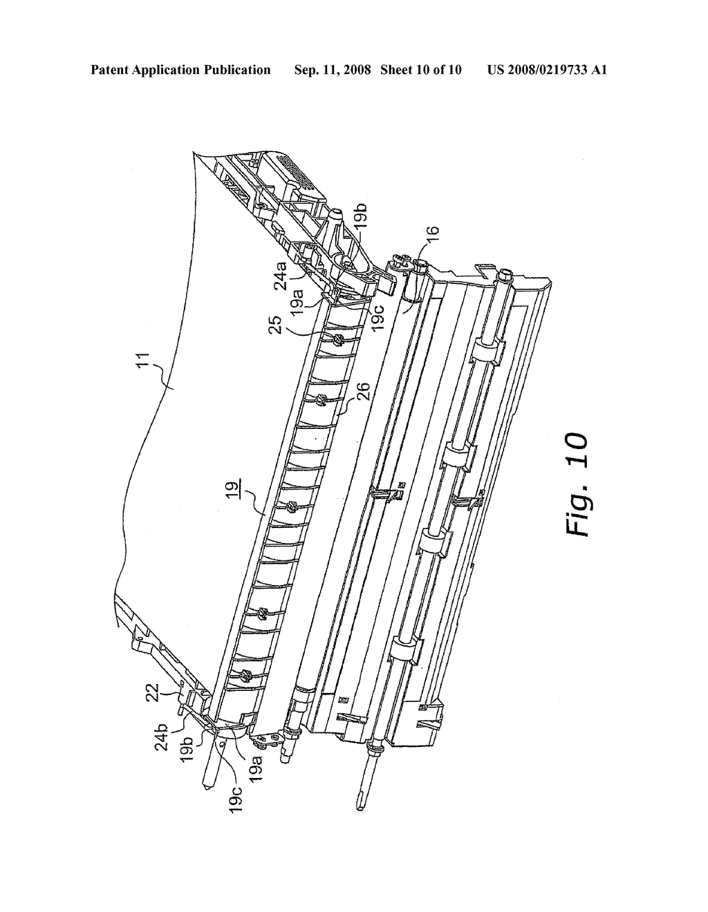 IMAGE FORMING DEVICE WITH INTERLOCKED MECHANISM - diagram, schematic, and image 11