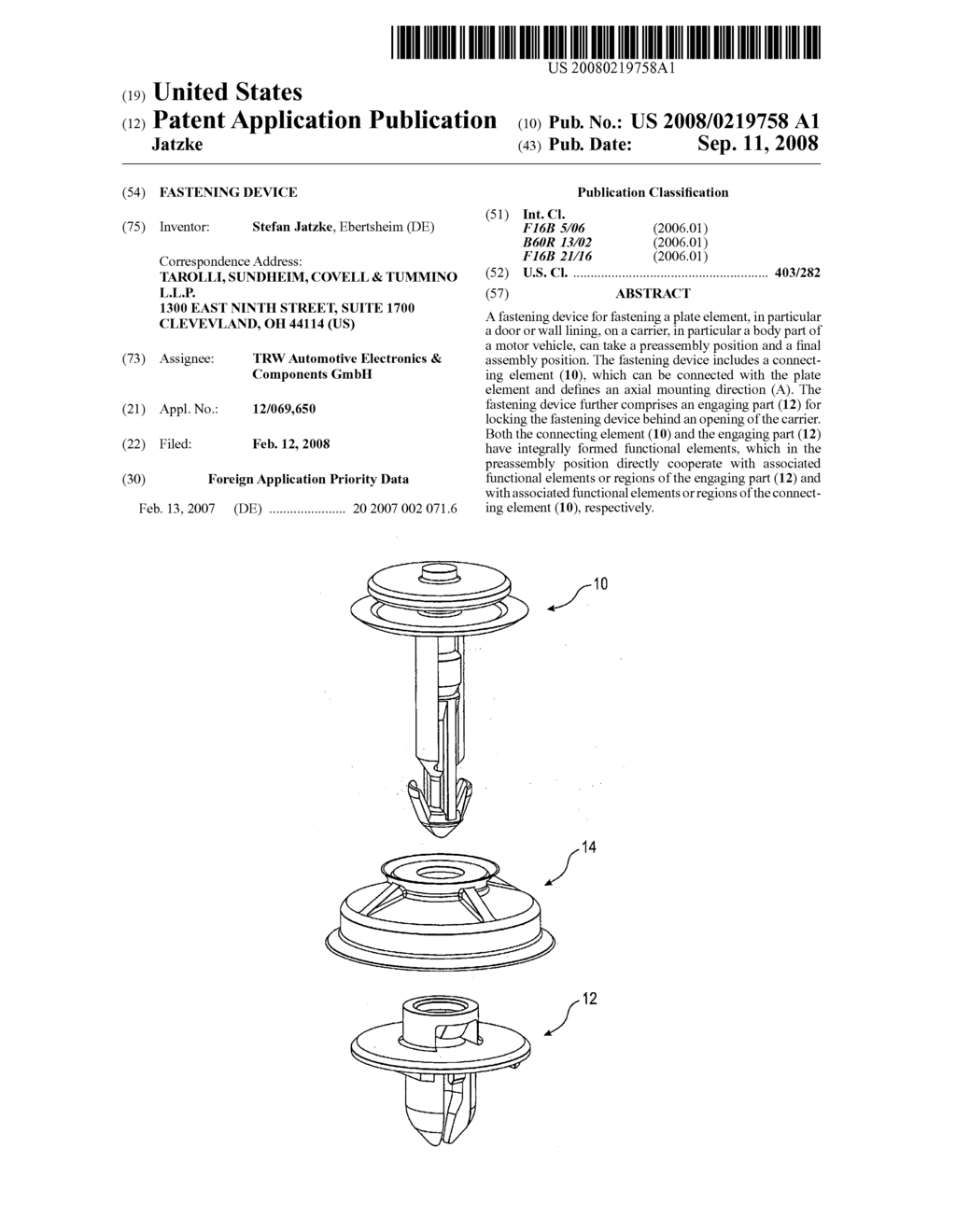 Fastening device - diagram, schematic, and image 01