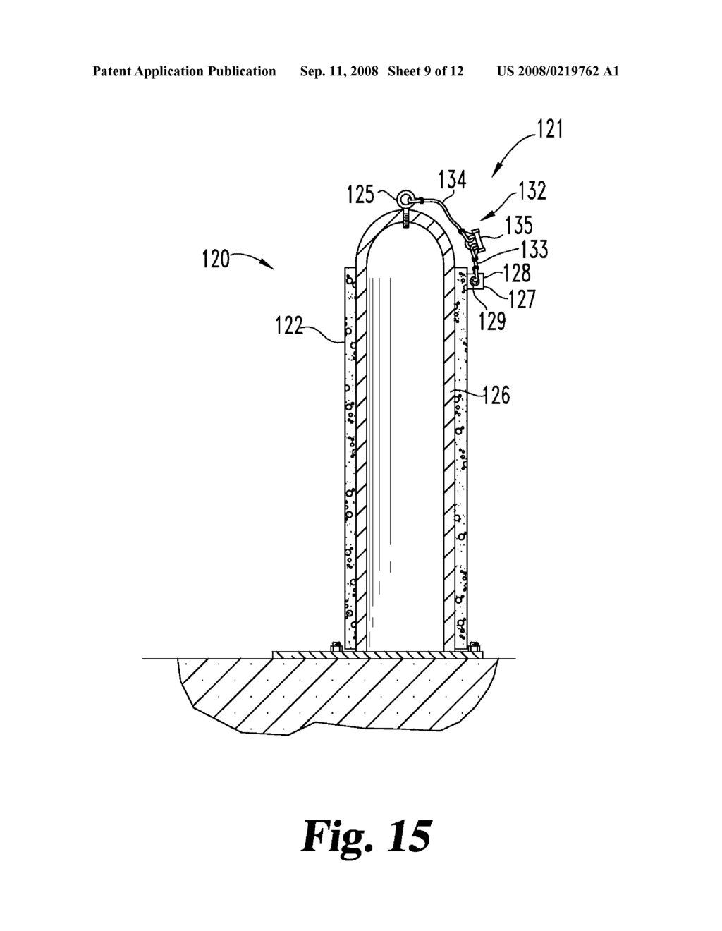 APPARATUS AND METHOD FOR COVERING A BOLLARD - diagram, schematic, and image 10