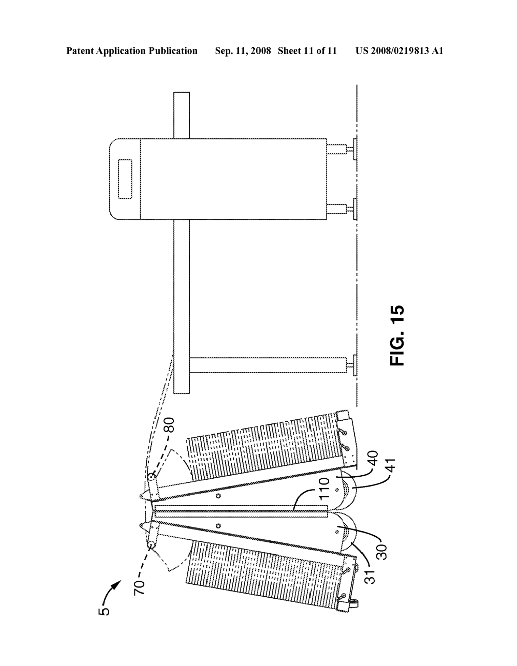 HINGED AND BIFURCATED CART DOCUMENT HANDLING APPARATUS UTILIZED WITH A LAZY-PORTRAIT DOCUMENT PRINTING SYSTEM - diagram, schematic, and image 12