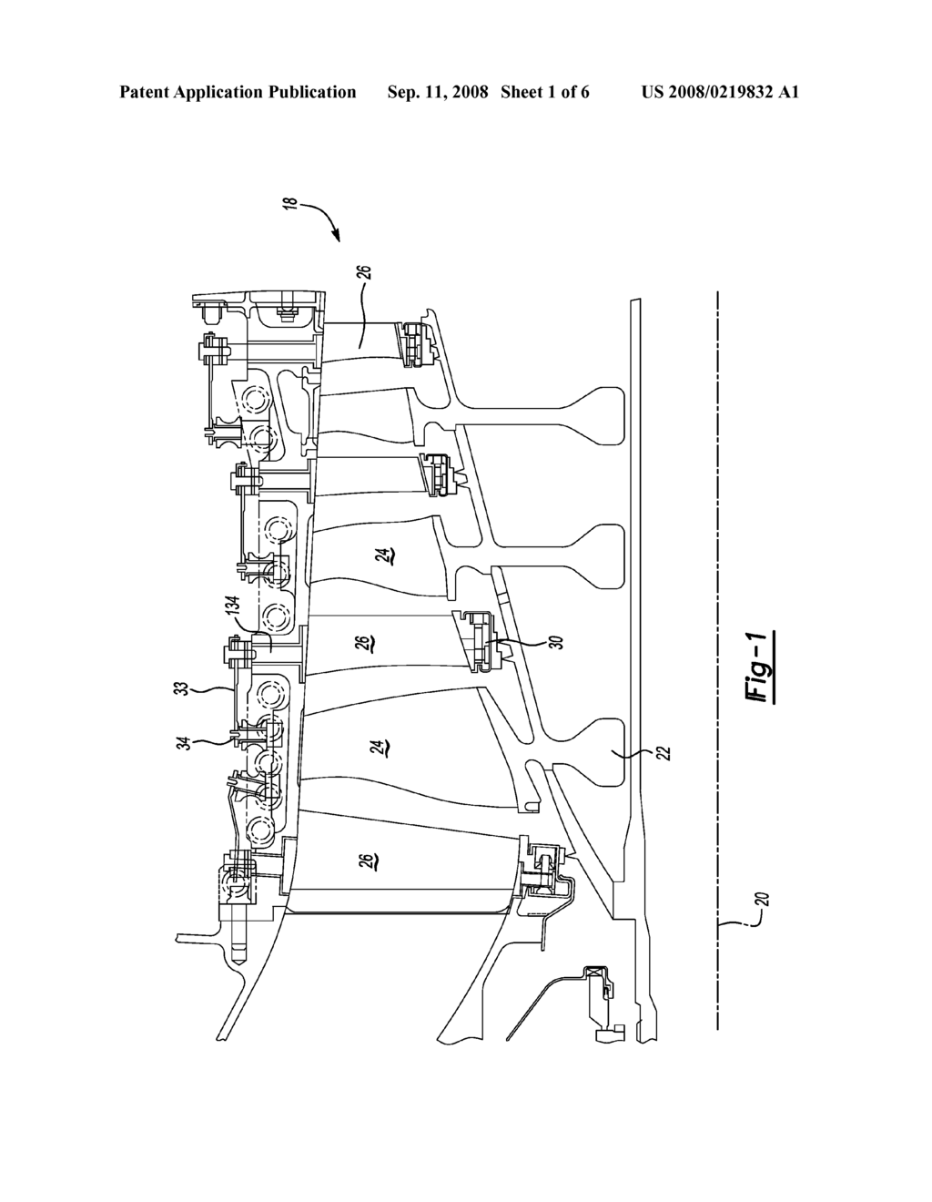 SMALL RADIAL PROFILE SHROUD FOR VARIABLE VANE STRUCTURE IN A GAS TURBINE ENGINE - diagram, schematic, and image 02