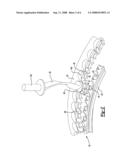 SMALL RADIAL PROFILE SHROUD FOR VARIABLE VANE STRUCTURE IN A GAS TURBINE ENGINE diagram and image