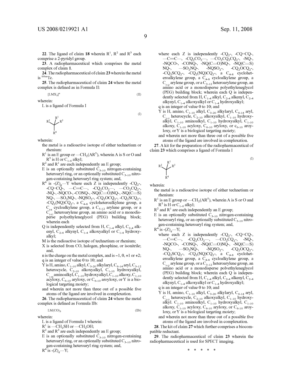 Novel Technetium and Rhenium Complexes. - diagram, schematic, and image 12