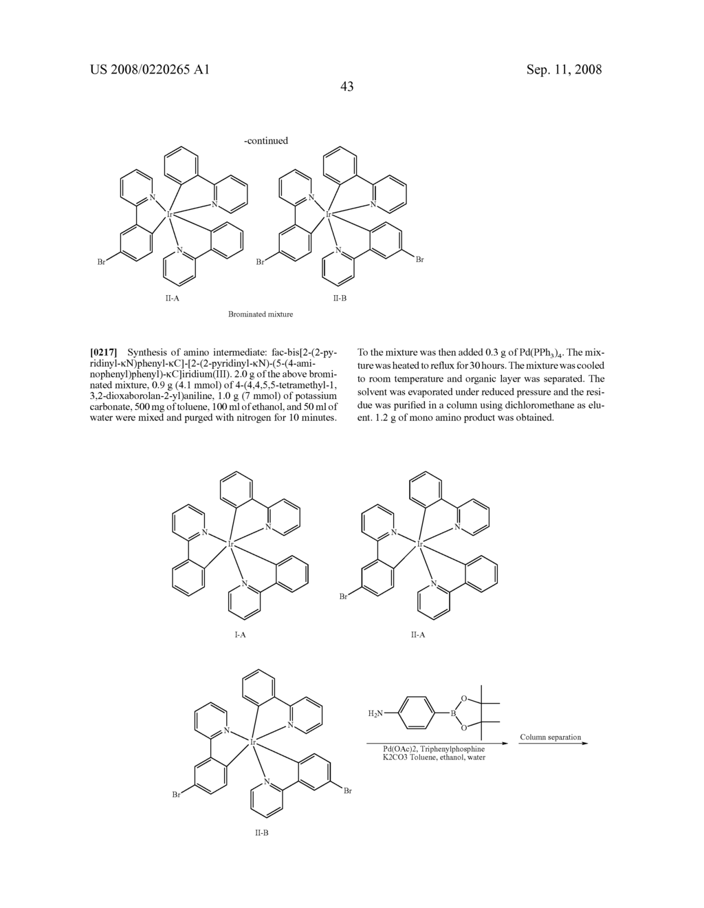 Cross-linkable Iridium Complexes and Organic Light-Emitting Devices Using the Same - diagram, schematic, and image 53