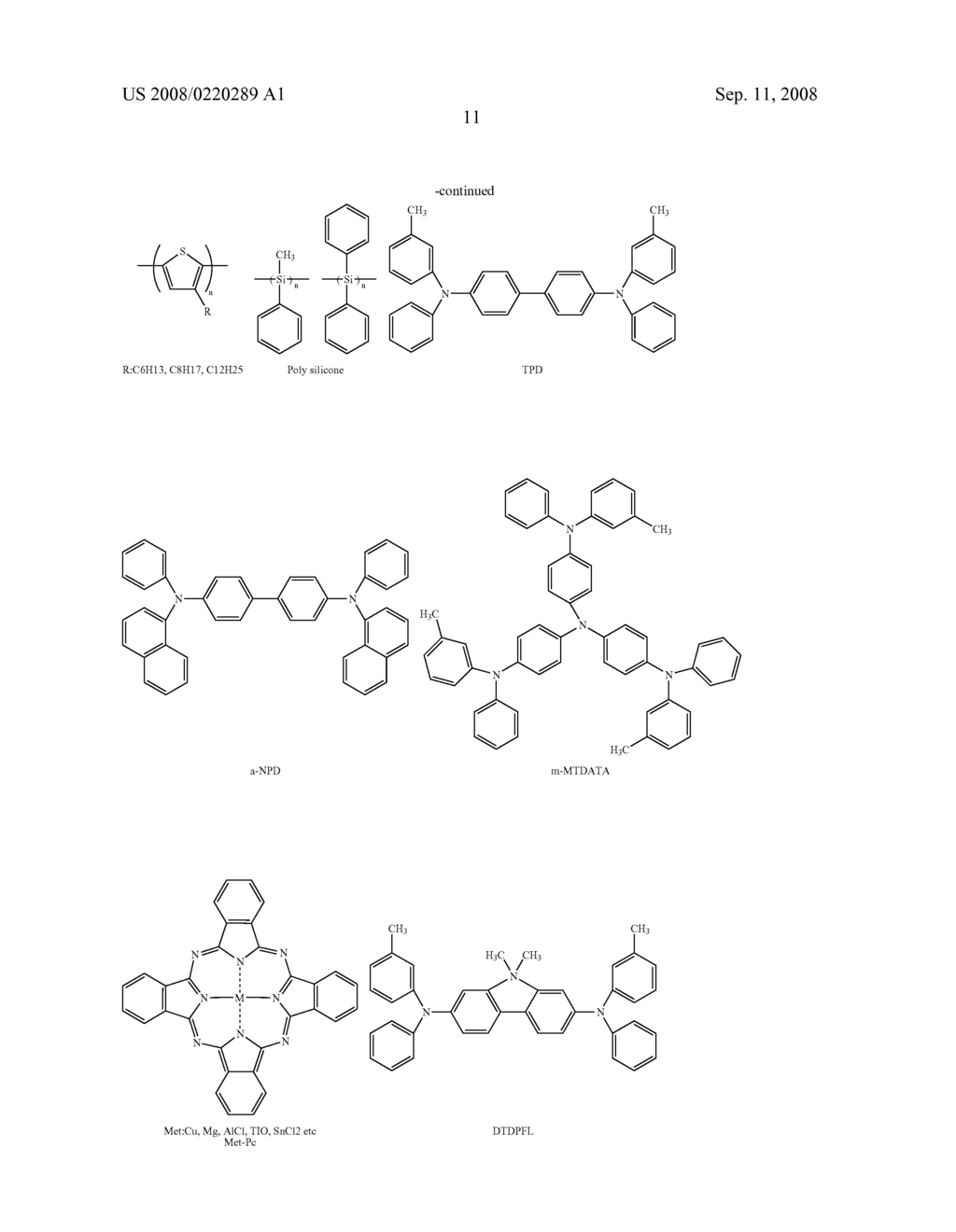 ORGANIC LIGHT EMITTING DEVICE AND INK COMPOSITION EACH USING OLIGOFLUORENE COMPOUND AND DISPLAY APPARATUS - diagram, schematic, and image 14